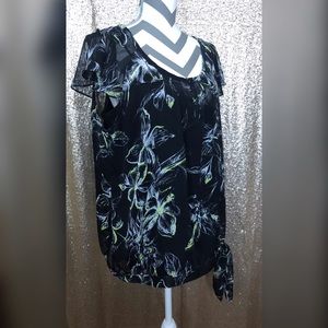 GUC Calvin Klein flowy top with under shirt